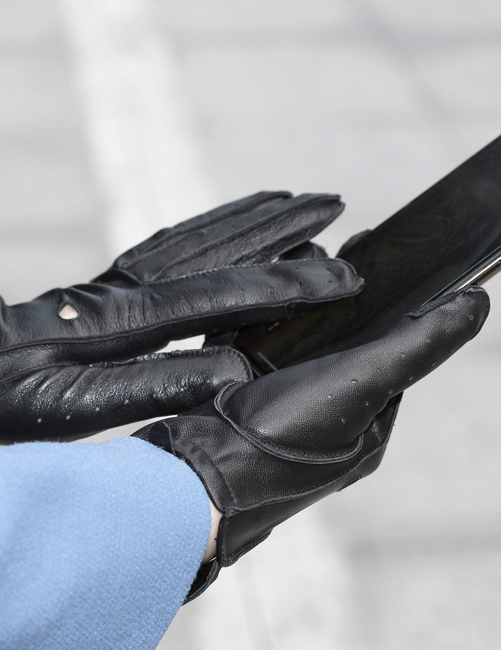 Karla Hanson Women's Deluxe Leather Touch Screen Driving Gloves