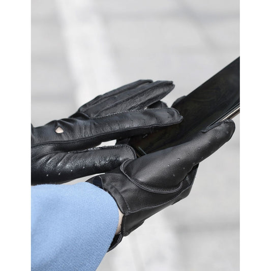 Karla Hanson Women's Deluxe Leather Touch Screen Driving Gloves