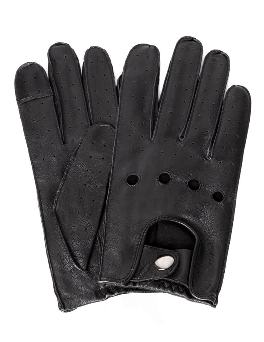 Karla Hanson Women's Deluxe Leather Touch Screen Driving Gloves - Karla Hanson