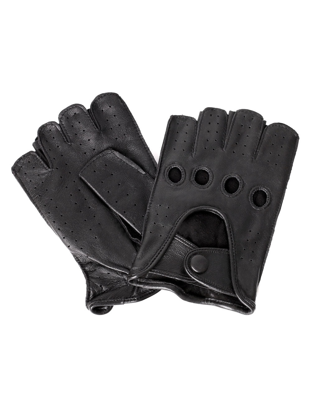 Women’s Leather Fingerless Driving Gloves