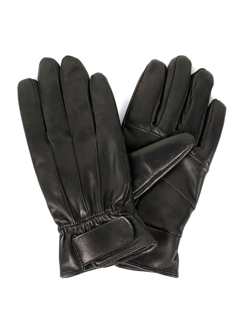 Women's Genuine Leather Touch Screen Gloves with Tab - karlahanson.com