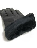 Women's Deluxe Leather Touch Screen Gloves with Bow - karlahanson.com
