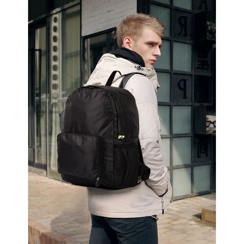 Pack n Fold Foldable Travel Backpack Black - karlahanson.com