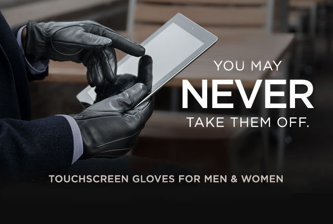 Touch Screen Leather Gloves